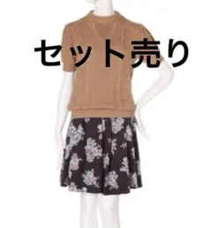 Ray掲載　エディットコロン　ケーブルニット、スカートセット売り