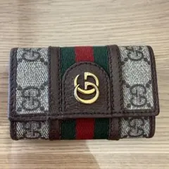 871箱付✨極美品✨グッチ オフィディア キーケース GGマーモント