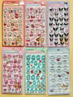 サンリオ　ボンボンドロップシール6枚セット