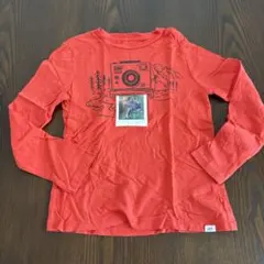 GAP キッズ オレンジ色長袖 Tシャツ S