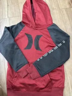 Hurley フード付きパーカー 赤黒