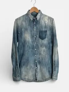 DSQUARED2（ディースクエアード）ダメージ＆ペンキ加工デニムシャツ