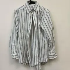 ストライプ ボタンダウン 長袖Yシャツ