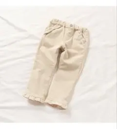 apres les cours リボンポケットコーデュロイパンツ 10分丈