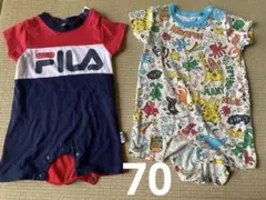 FILA ロンパース・カバーオール2枚セット 70サイズのサムネイル