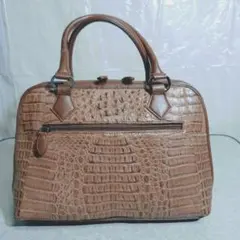 2000円　型押しワニ革風ハンドバッグ　(送料1000円)