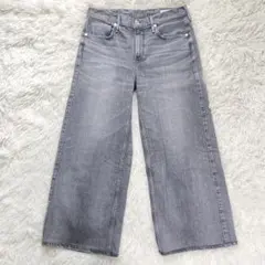 upper hijhts アッパーハイツ　 ワイドレッグ デニムパンツ　24 Lのサムネイル