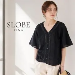 美品　SLOBE IENA ブラック　ブラウスのサムネイル
