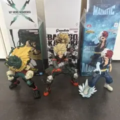 僕のヒーローアカデミア 緑谷 爆豪 轟フィギュア 3体セット