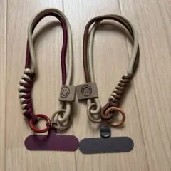 パラコード スマイリーロゴ ストラップ2点セット