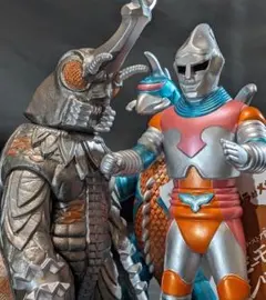 ジェットジャガー＆メガロ＆ガイガン（バンダイ）レトロカラーVerタグ付３体セット