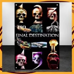 映画 ファイナル・デスティネーション 人気ホラー インテリア雑貨 ブリキ看板