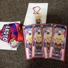 長谷川慎 ネックストラップ 千社札ステッカー ランペRMPG キーホルダー