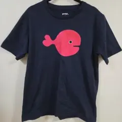 graniph グラニフ きんぎょがにげた プリント Tシャツ ネイビー S