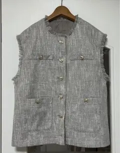 アベイル ツイード ジレ ベスト ザラ Aimeine laubeblanc