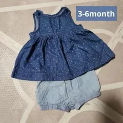 baby gap 綿100%デニム上下セット
