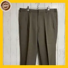 スラックス ブラウン 古着 XL L