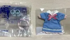 미개봉 水色セーラー襟ワンピセット ミキちゃんマキちゃんお人形教室 11cm用