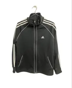 adidas ブラック トラックジャケット L