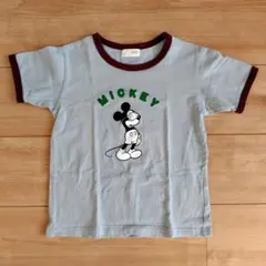 b. ROOM 水色ミッキーマウス Tシャツ 120センチ