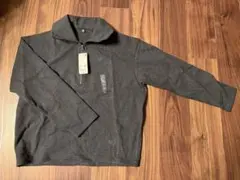 UNIQLO レディース ハーフジップトップス XL ダークグレー