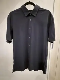 UNIQLO エアリズムフルオープンポロシャツ（半袖） Lサイズ　ネイビー