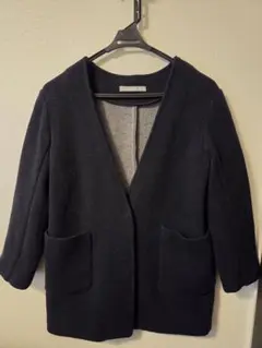 theory luxe ダークグレー ジャケットコート