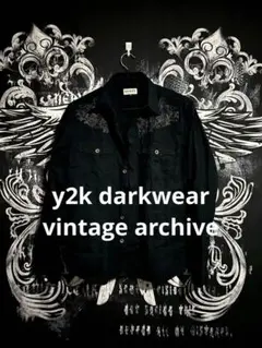 y2k 平成 グランジ 刺繍シャツ お兄系 パンク v系 archive 00s