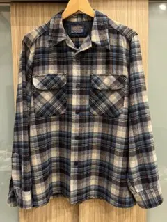 希少デッドストックPendleton開襟ボードシャツペンドルトンチェックシャツ