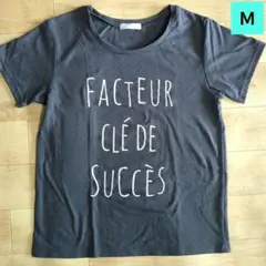 DRESKIP プリントTシャツ Ｍサイズ　ダークグレーのサムネイル