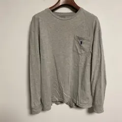 POLO RALPH LAUREN 長袖ポケット付きカットソー グレー Mのサムネイル