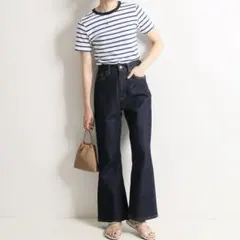 SLOBE IENA Le Denim フレアパンツ デニム インディゴ 36のサムネイル