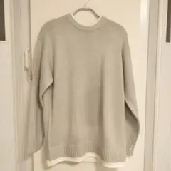 今日だけお値下げ！ユナイテッドアローズ.グレー クルーネック ニット