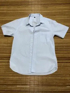 無印良品　ライトブルー 半袖シャツ
