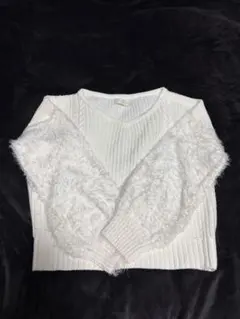 CECIL McBEE （セシルマクビー）ホワイト ニット　トップス