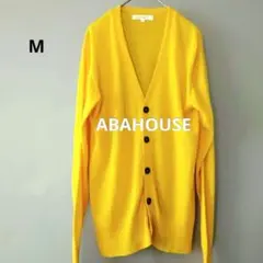 ABAHOUSEイエローカーディガンコットン混Мのサムネイル