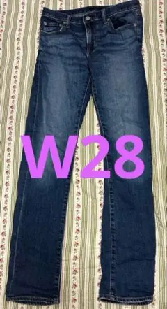 ユニクロ UNIQLO カイハラ デニム ジーンズ スリム ストレート 28