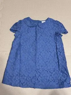 baby GAP 青 レース ワンピース 18-24ヶ月　90cm