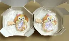 み*み様 ダッフィーフレンズ　ヘアクリップ　クッキーアン　2点