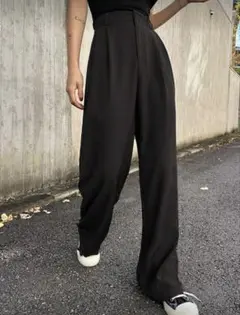 ハイウェスト ワイドレッグパンツ JP-L