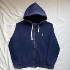 【極上フェード】90s Ralph Lauren ジップパーカー 裏 サーマル