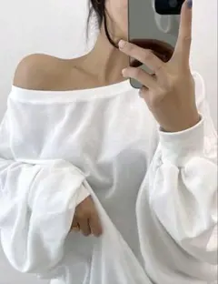 オーバーサイズ ホワイト