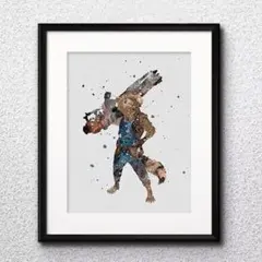 ロケット・ガーディアンズ・オブ・ギャラクシー・MARVEL・ディズニー・額縁付