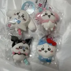 ちいかわ×サンリオキャラクターズぷちミニマスコットフードマスコット4種セット全種