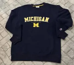 Champion Michigan スウェット M ネイビー