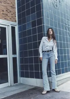 ZARA RN77302 サイズ 36 M フレアシルエット　デニム
