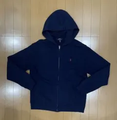 現行】Ralph Lauren ジップパーカー ブラック フェード ボロ 襤褸