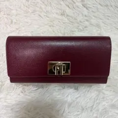 FURLA フルラ　財布　長財布　ダークレッド