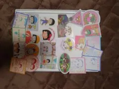 ステッカーセット 2種 (ちびまる子ちゃん、ご近所物語)