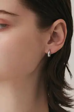 ◆CENE セネ 美品◆　金属アレルギー対応　 ドロップフープピアス